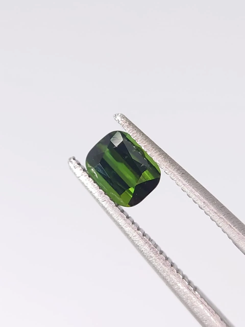 0.7ct Natural Green Tourmaline Cushion Cut Loose Gemstone from Afghanistan — view 4